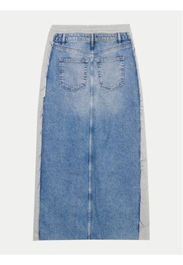Desigual Spódnica jeansowa Pekin 24WWFD06 Niebieski Regular Fit. Kolor: niebieski. Materiał: bawełna