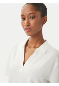 TOMMY HILFIGER - Tommy Hilfiger Polo WW0WW48720 Biały Relaxed Fit. Typ kołnierza: polo. Kolor: biały. Materiał: bawełna #3