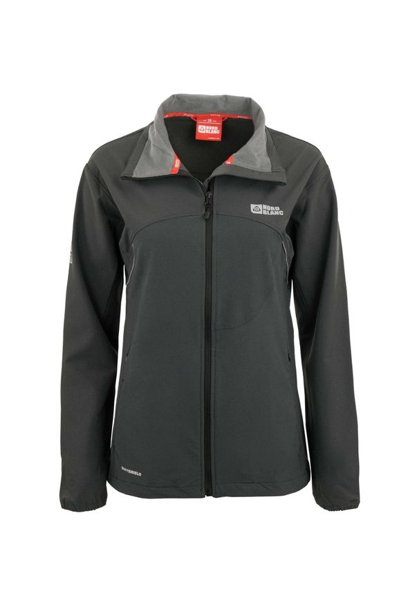 ZONE PERFECT - Kurtka Softshell Damska Nordblanc - Grafitowa 36. Kolor: szary. Materiał: softshell