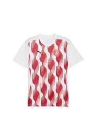 Puma - Męska koszulka przedmeczowa Girona FC PUMA White Red. Kolor: biały, czerwony, wielokolorowy