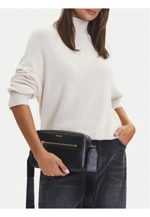 DKNY Torebka R42E3E22 Czarny. Kolor: czarny. Materiał: skórzane