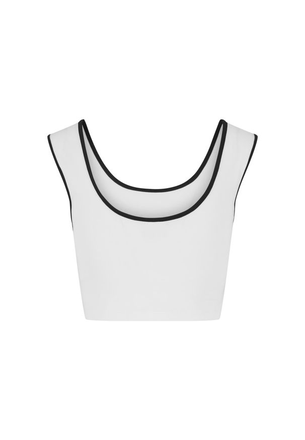 Krótkie topy damskie Urban Classics Contrast. Kolor: czarny, wielokolorowy, biały. Długość: krótkie. Styl: elegancki