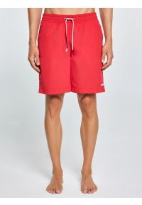 Big-Star - Szorty kąpielowe męskie czerwone Rafiw 603. Kolor: czerwony. Długość: długie #1