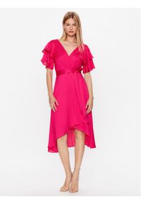 DKNY Sukienka koktajlowa DD3F7613 Różowy Slim Fit. Kolor: różowy. Materiał: syntetyk. Styl: wizytowy #1