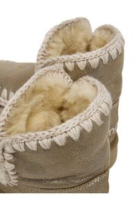 Mou Śniegowce MU.FW531002B Beżowy. Kolor: beżowy. Materiał: zamsz, skóra #4