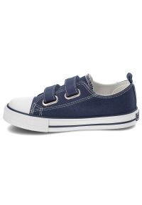 Big-Star - Granatowe Trampki Big Star Modne Buty Dziecięce. Okazja: na spacer, na uczelnię, na co dzień. Zapięcie: rzepy. Kolor: niebieski. Materiał: guma, materiał. Styl: klasyczny, młodzieżowy, casual #3