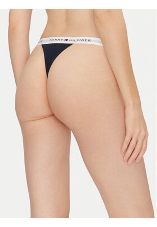 TOMMY HILFIGER - Tommy Hilfiger Komplet 3 par stringów UW0UW05757 Kolorowy. Materiał: bawełna. Wzór: kolorowy