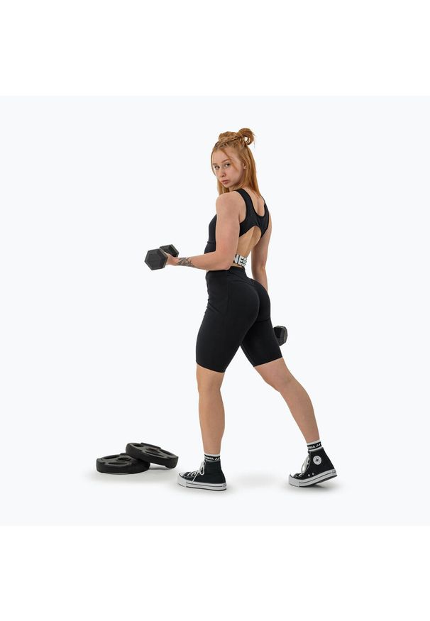 Top treningowy damski NEBBIA Gym Therapy Cropped. Kolor: czarny