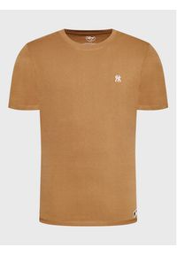 47 Brand T-Shirt Base Runner BB017TEMBRT561487QL Brązowy Regular Fit. Kolor: brązowy. Materiał: bawełna