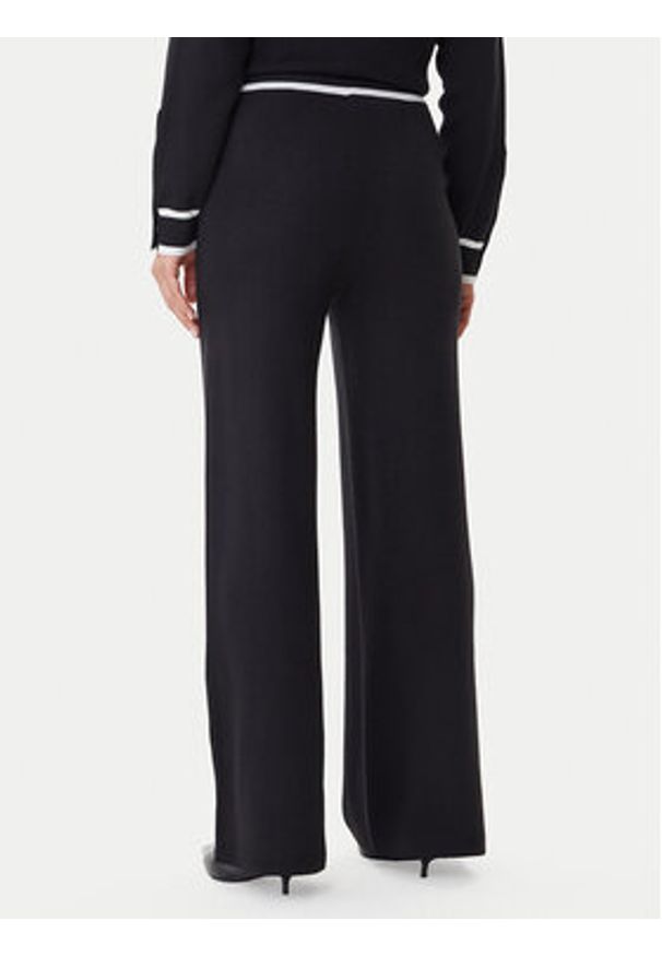 Liu Jo Spodnie dzianinowe TF5252 MS59L Czarny Regular Fit. Kolor: czarny. Materiał: syntetyk