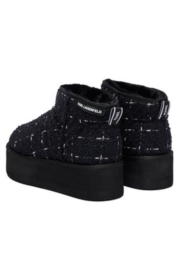 Karl Lagerfeld - KARL LAGERFELD Śniegowce Thermo KL48523A Czarny. Kolor: czarny. Materiał: materiał