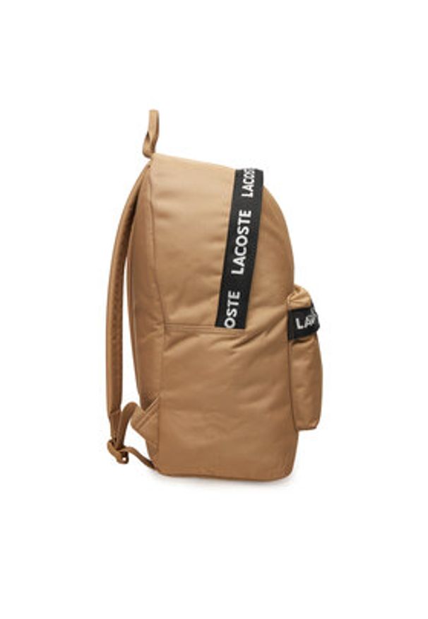 Lacoste Plecak NU4685NZ Beżowy. Kolor: beżowy. Materiał: materiał