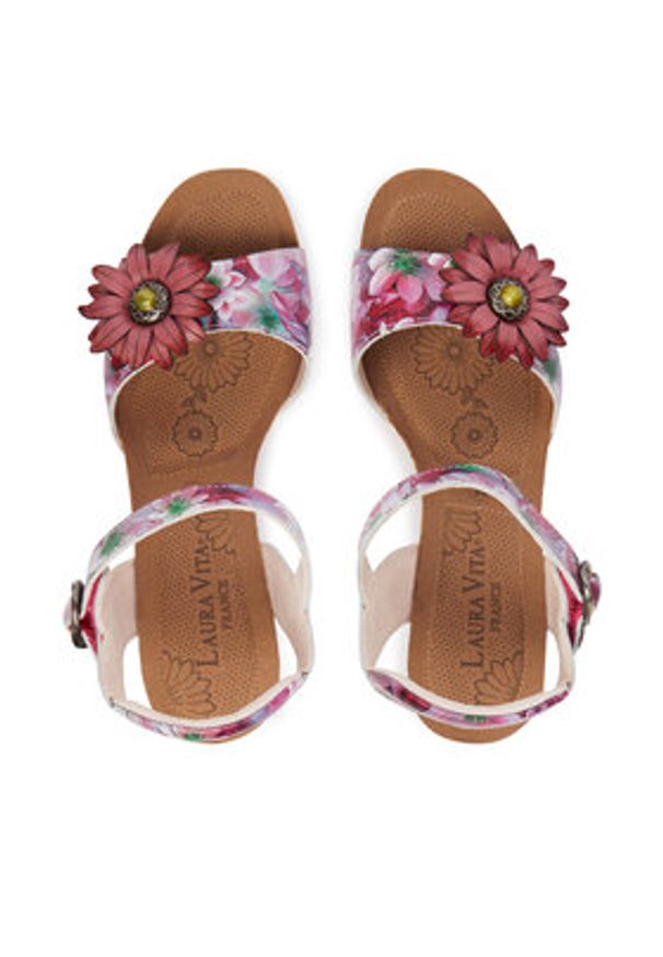 Laura Vita Sandały Facyo 75 Fioletowy. Kolor: fioletowy. Materiał: skóra