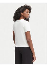 TOMMY HILFIGER - Tommy Hilfiger Bluzka WW0WW48709 Kremowy Slim Fit. Kolor: kremowy. Materiał: bawełna #5