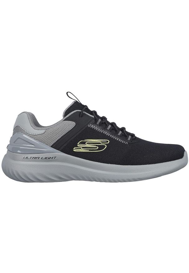 skechers - Buty sportowe męskie Skechers Bounder 2.0 Anako. Kolor: czarny. Materiał: materiał