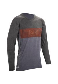 LEATT - Bluza rowerowa męska Leatt Jersey MTB Gravity 2.0. Kolor: czarny. Materiał: jersey. Długość rękawa: długi rękaw. Sport: kolarstwo