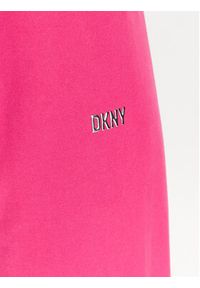 DKNY Sport Spodnie dresowe DP2P3114 Różowy Classic Fit. Kolor: różowy. Materiał: bawełna, dresówka, syntetyk #5