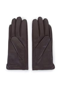 Wittchen - Damskie rękawiczki ze skóry croco brązowe. Kolor: brązowy. Materiał: skóra. Wzór: aplikacja, gładki. Styl: casual, elegancki #3