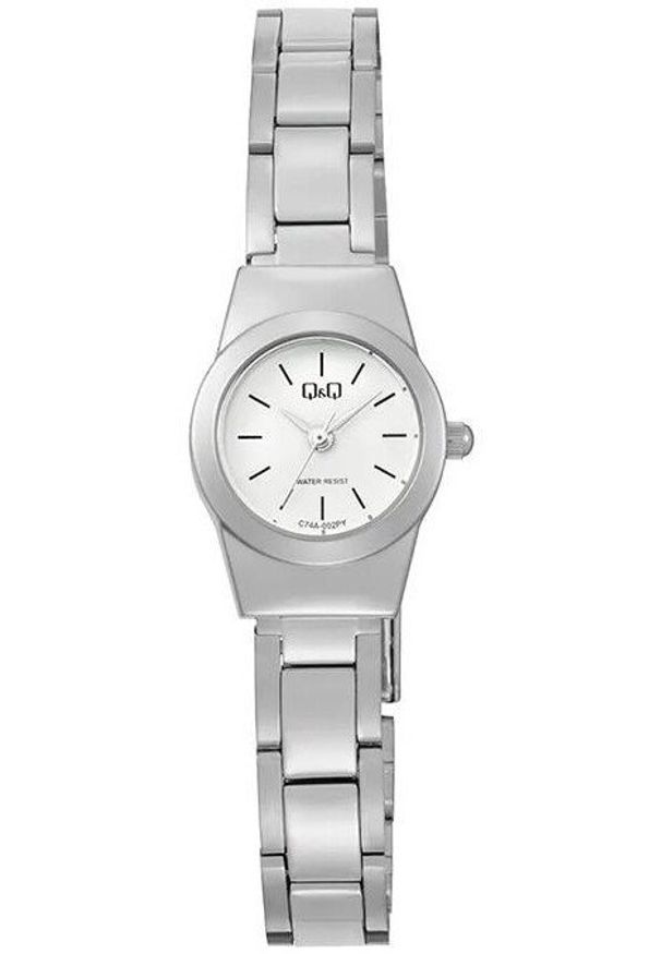 Zegarek damski QQ C74A-002P srebrny. Kolor: srebrny