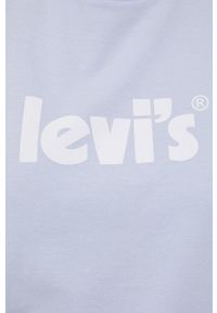 Levi's® - Levi's top bawełniany. Okazja: na co dzień, na spotkanie biznesowe. Kolor: niebieski. Materiał: bawełna. Styl: biznesowy, casual