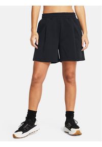 Under Armour Szorty sportowe Unstoppable Flc Pltd Short 1382764-001 Czarny Loose Fit. Kolor: czarny. Materiał: syntetyk