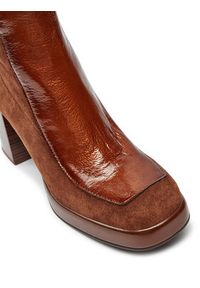Hispanitas Botki Velour Str-I24 HI243664 Brązowy. Kolor: brązowy. Materiał: skóra #3