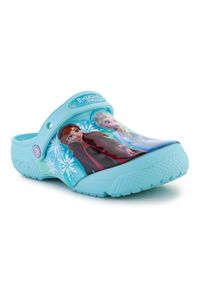 Klapki Crocs Fl Frozen Ii Clog Jr 207465-4O9 niebieskie. Okazja: na spacer. Kolor: niebieski. Sport: turystyka piesza #1