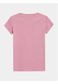 4f - 4F T-Shirt 4FAW23TTSHF0906 Różowy Slim Fit. Kolor: różowy. Materiał: bawełna #6
