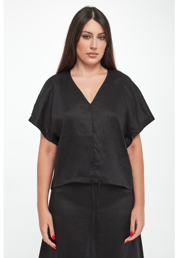 Ecoalf - Bluzka damska lniana Dora ECOALF. Materiał: len