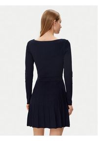 Morgan Sukienka dzianinowa 251-RMCLO Granatowy Slim Fit. Kolor: niebieski. Materiał: syntetyk