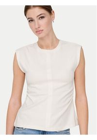 only - ONLY T-Shirt Marie 15372452 Biały Regular Fit. Kolor: biały. Materiał: bawełna #4