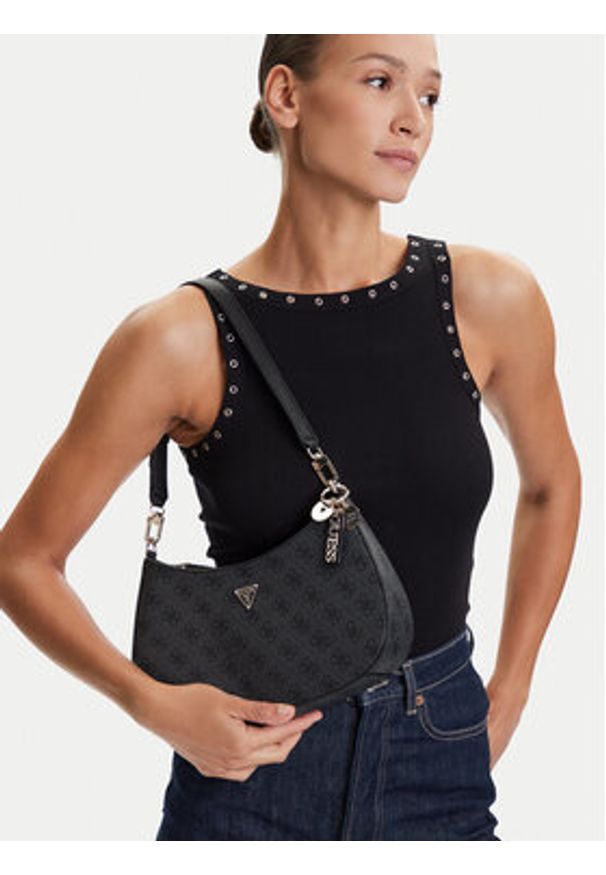 Guess Torebka 175341 Czarny. Kolor: czarny. Materiał: skórzane