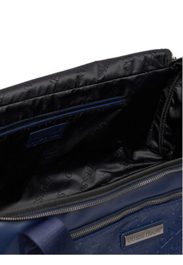 Guess Jeans Torba weekendowa CWBEO-GUESS-B-001-09 Granatowy. Kolor: niebieski. Materiał: skóra