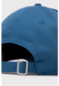New Era czapka bawełniana z aplikacją. Kolor: niebieski. Materiał: bawełna. Wzór: aplikacja
