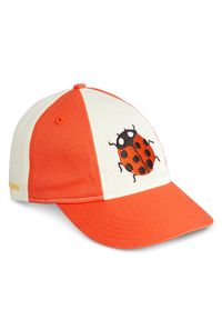 Mini Rodini - Czapka z daszkiem MINI RODINI. Kolor: czerwony