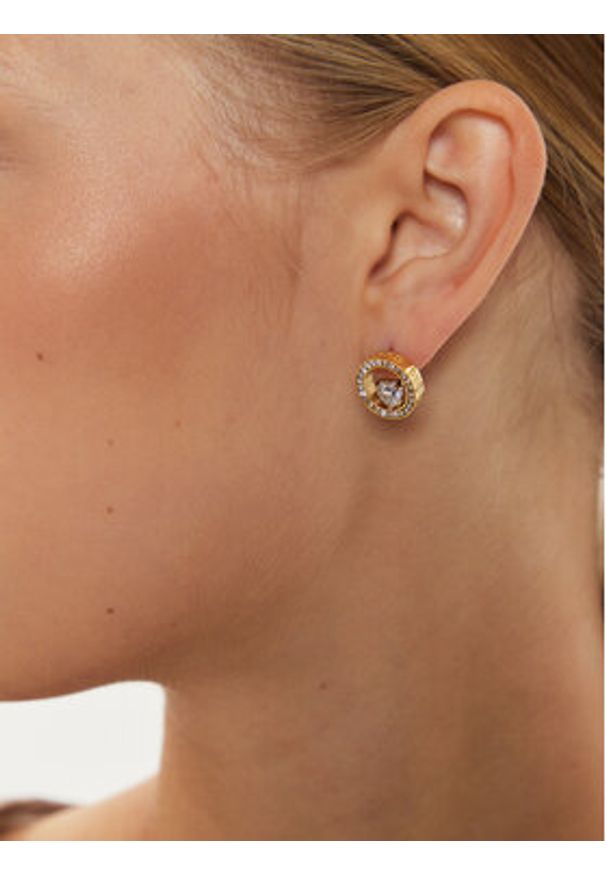 Guess Kolczyki JUBE04 666JW Złoty. Materiał: złote, metalowe. Kolor: złoty