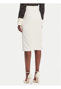 Elisabetta Franchi Spódnica ołówkowa GO-164-61E2-V250 Biały Regular Fit. Kolor: biały. Materiał: syntetyk #2
