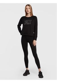 DKNY Sport Legginsy DP1P2864 Czarny Slim Fit. Kolor: czarny. Materiał: bawełna. Styl: sportowy #4