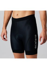 ACELERA - Kurtka kolarska Thermo Fleece wiatroszczelna i wodoodporna. Kolor: czarny. Materiał: jersey. Sport: kolarstwo #1
