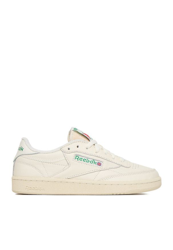Reebok Sneakersy EO-CLUB C 85 VINTAGE 100007797 Écru. Kolor: kremowy. Materiał: skóra. Model: Reebok Club