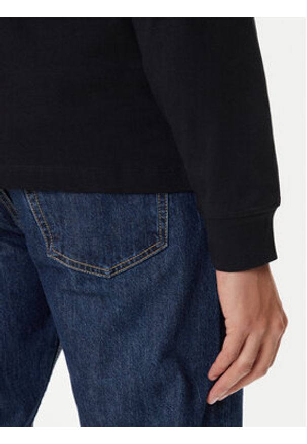 Guess Jeans Longsleeve M5BI77 K8FQ4 Czarny Regular Fit. Kolor: czarny. Materiał: bawełna. Długość rękawa: długi rękaw