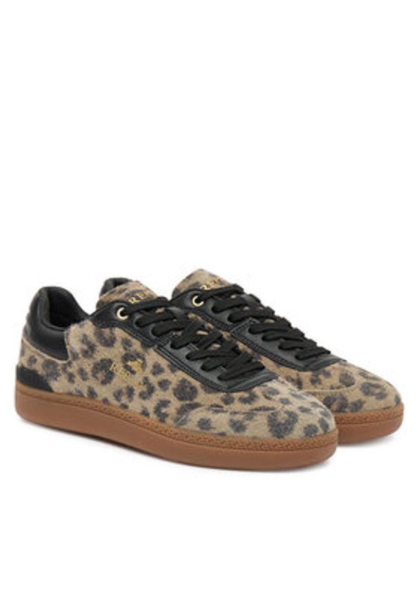 Replay - REPLAY Sneakersy GWSD8.000.C0009L Kolorowy. Materiał: skóra. Wzór: kolorowy