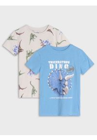 Sinsay - Koszulka - niebieski. Kolor: niebieski. Materiał: bawełna #1