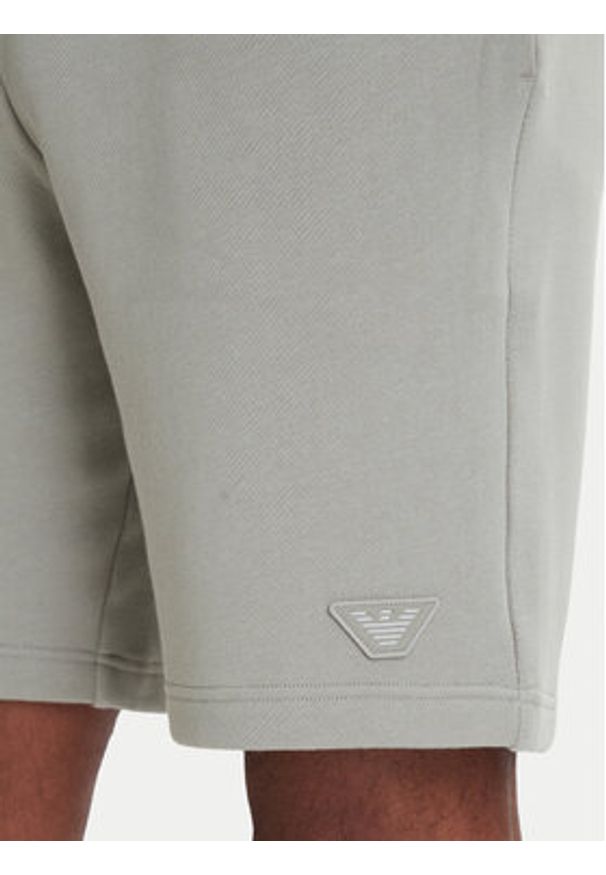 Emporio Armani Underwear Szorty sportowe EM000495 AF19060 U8046 Beżowy Regular Fit. Kolor: beżowy. Materiał: bawełna. Styl: sportowy