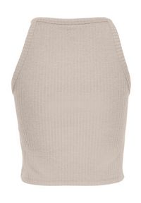 only - ONLY Top 15232924 Szary Slim Fit. Kolor: szary. Materiał: syntetyk, wiskoza #4