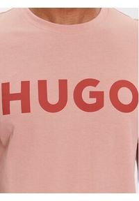 Hugo T-Shirt Dulivio 50467556 Różowy Regular Fit. Kolor: różowy. Materiał: bawełna