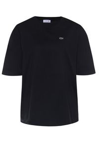 Lacoste T-Shirt TF5441 Czarny Boy Fit. Kolor: czarny. Materiał: bawełna #4