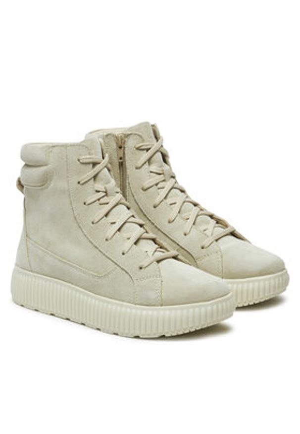 Geox Botki D Graisy D46XFF 00022 C6738 Szary. Kolor: szary. Materiał: zamsz, skóra