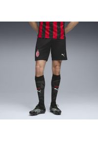 Puma - Męskie szorty AC Milan 25/26 PUMA Black For All Time Red. Kolor: czerwony, wielokolorowy, czarny. Materiał: tkanina. Sport: fitness, piłka nożna