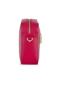 Ochnik - Fuksjowa klasyczna torebka damska. Kolor: różowy. Materiał: skórzane. Styl: klasyczny. Rodzaj torebki: na ramię #3